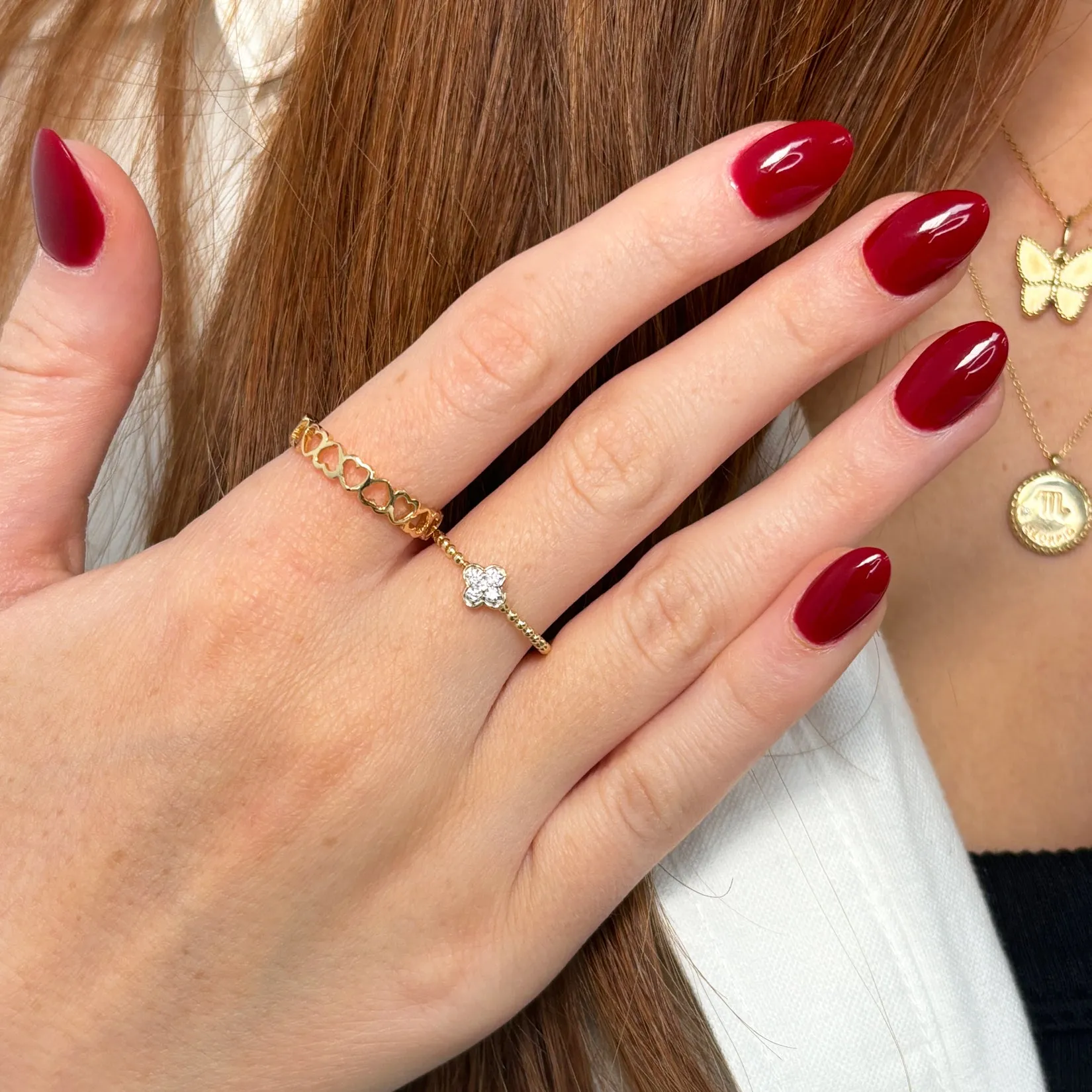 Gold Open Heart Band