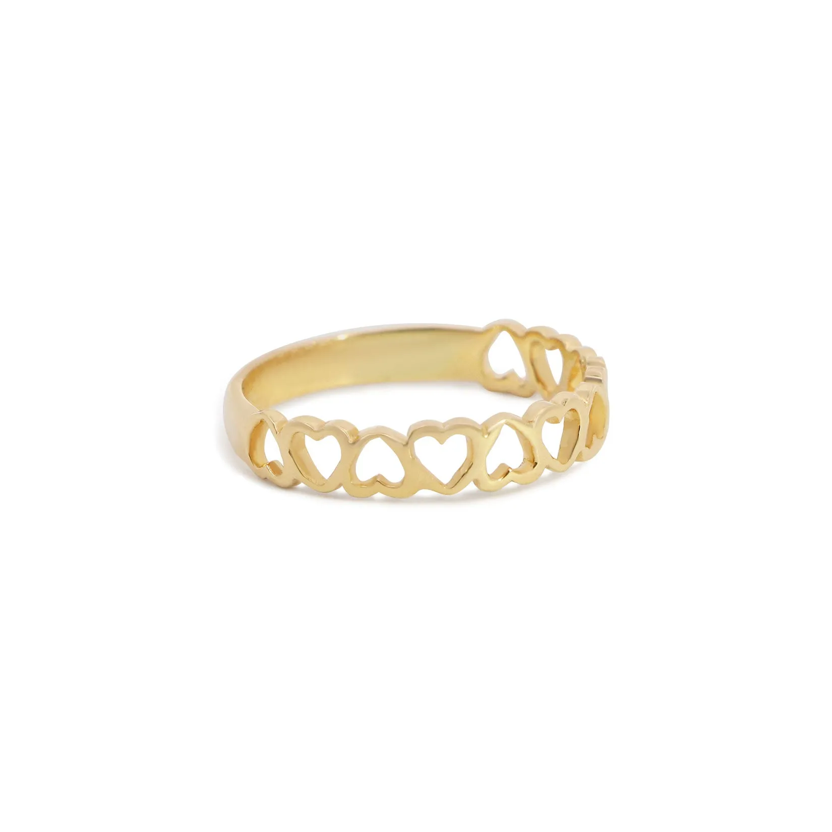 Gold Open Heart Band