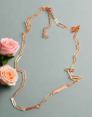 Gold Paper Clip Necklace
