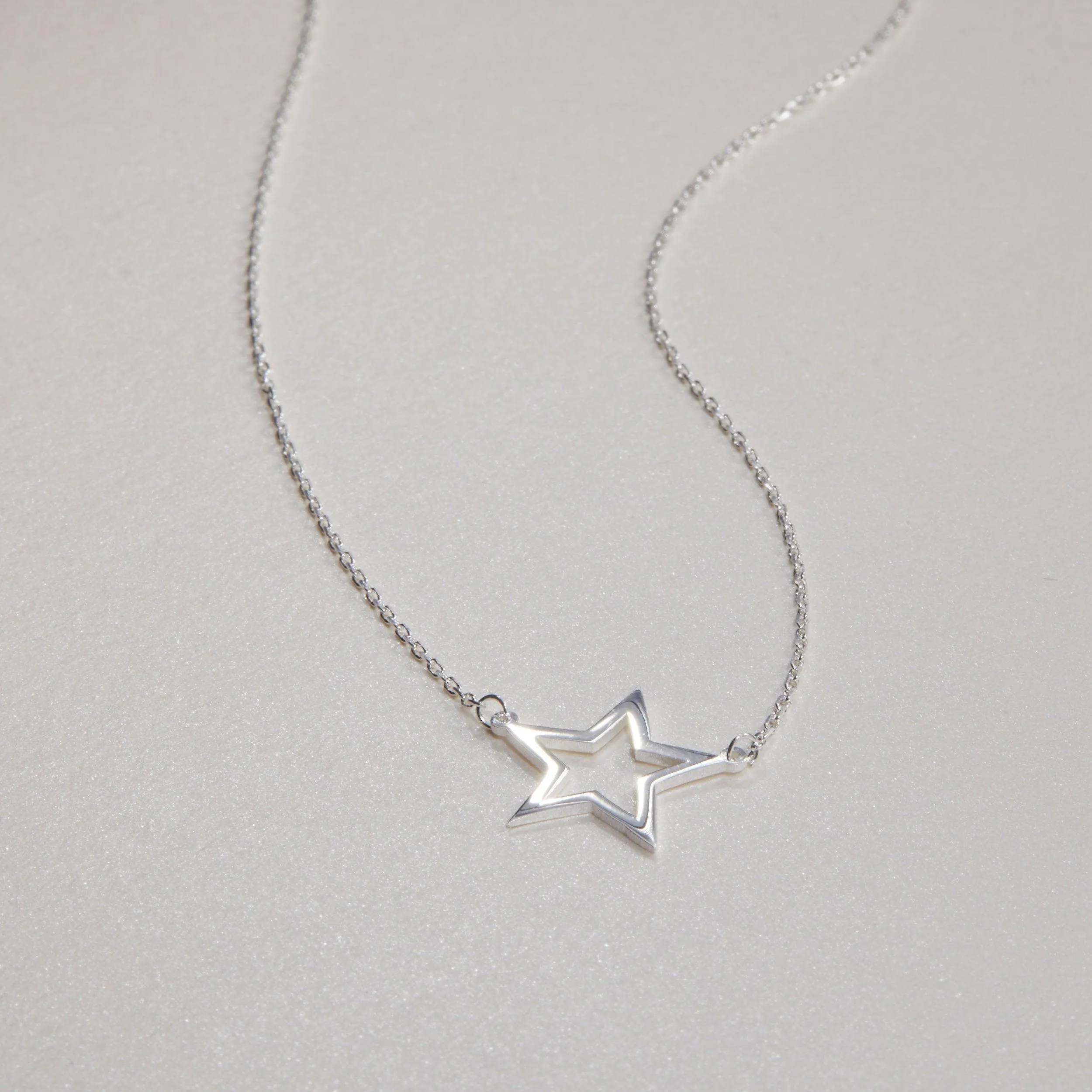 Gold Star Necklace - 18K Gold Vermeil