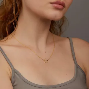 Gold Star Necklace - 18K Gold Vermeil