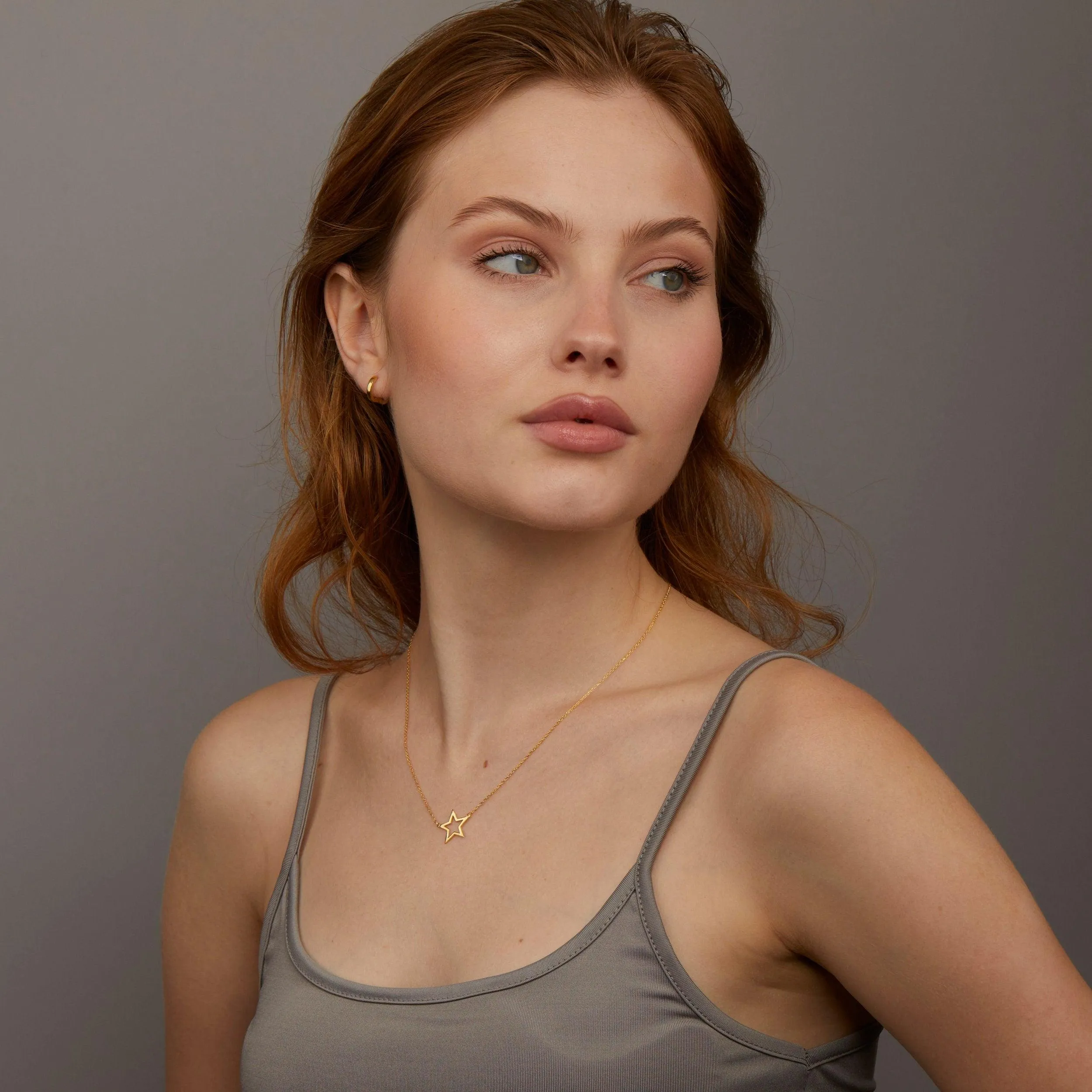 Gold Star Necklace - 18K Gold Vermeil