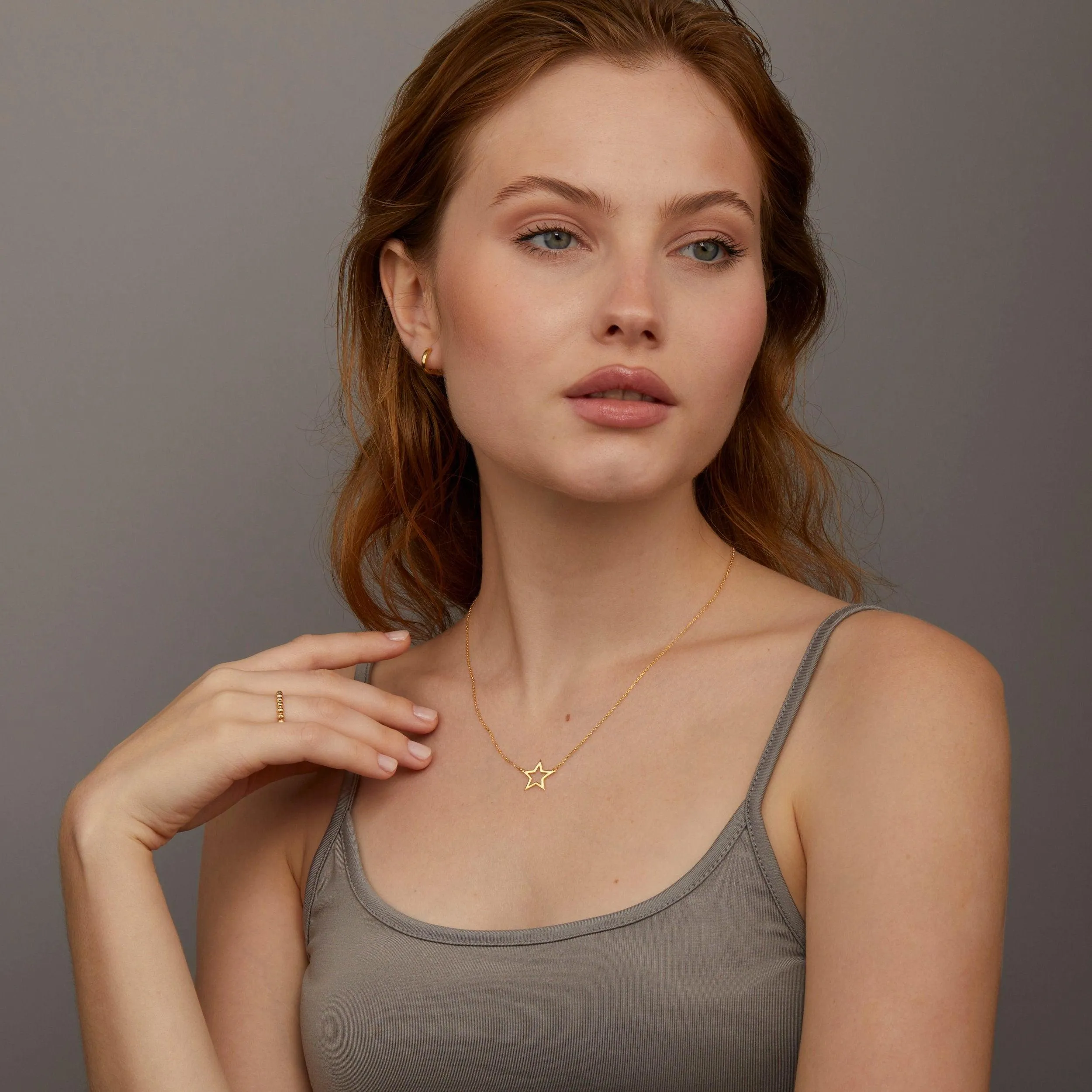 Gold Star Necklace - 18K Gold Vermeil