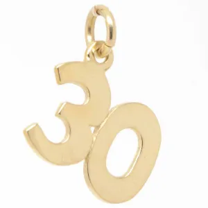 Gold Thirty Charm