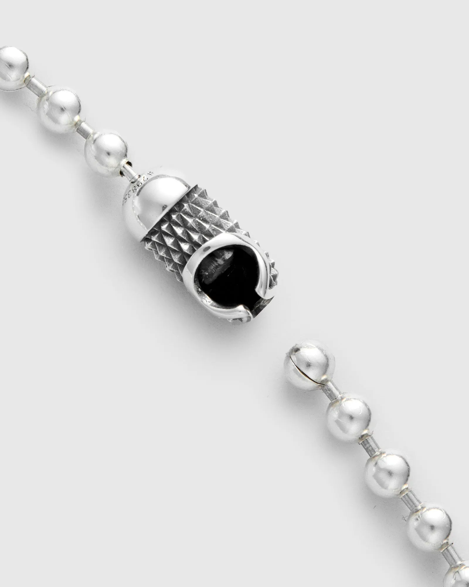 Goosebumps Poplock Necklace in Sterling Silver