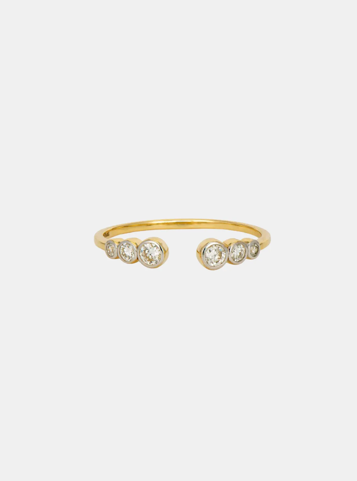 Graduated Open Bezel Stacker Ring