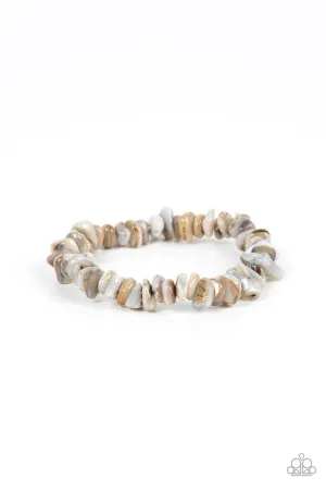 Grounded for Life - Multi - Natural Stone Rock Paparazzi Stretchy Bracelet