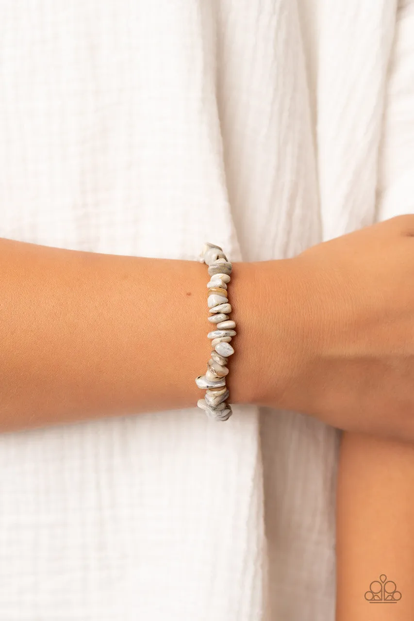 Grounded for Life - Multi - Natural Stone Rock Paparazzi Stretchy Bracelet