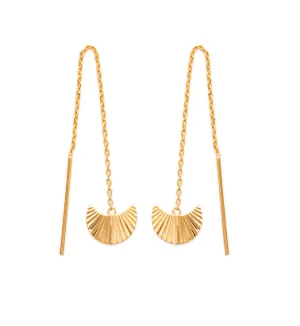 Half Moon Threader Earrings