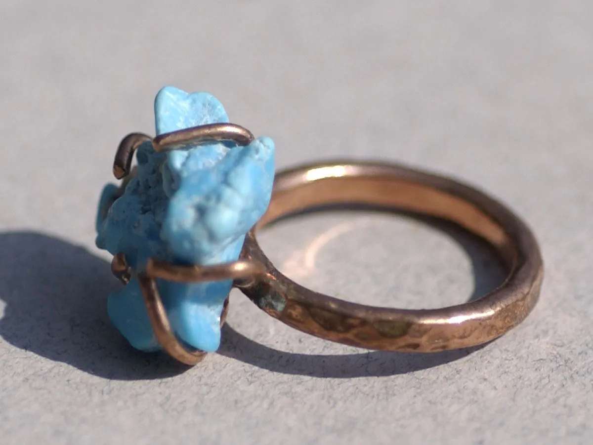 Handmade Claw Ring Setting, Flourish Vine Shank, 5 prongs