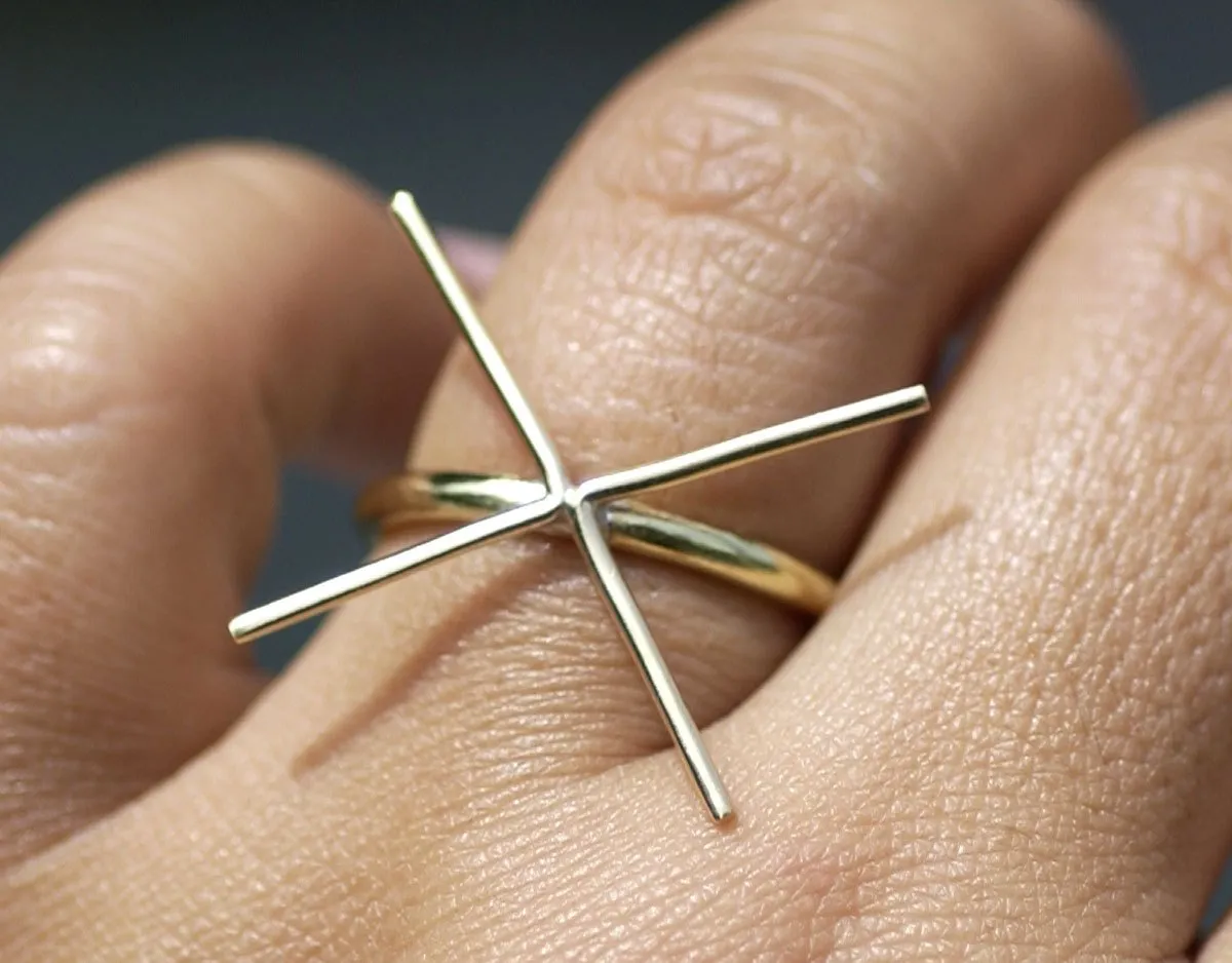 Handmade Claw Ring Setting For Natural Stones, Round shank, 4 prongs