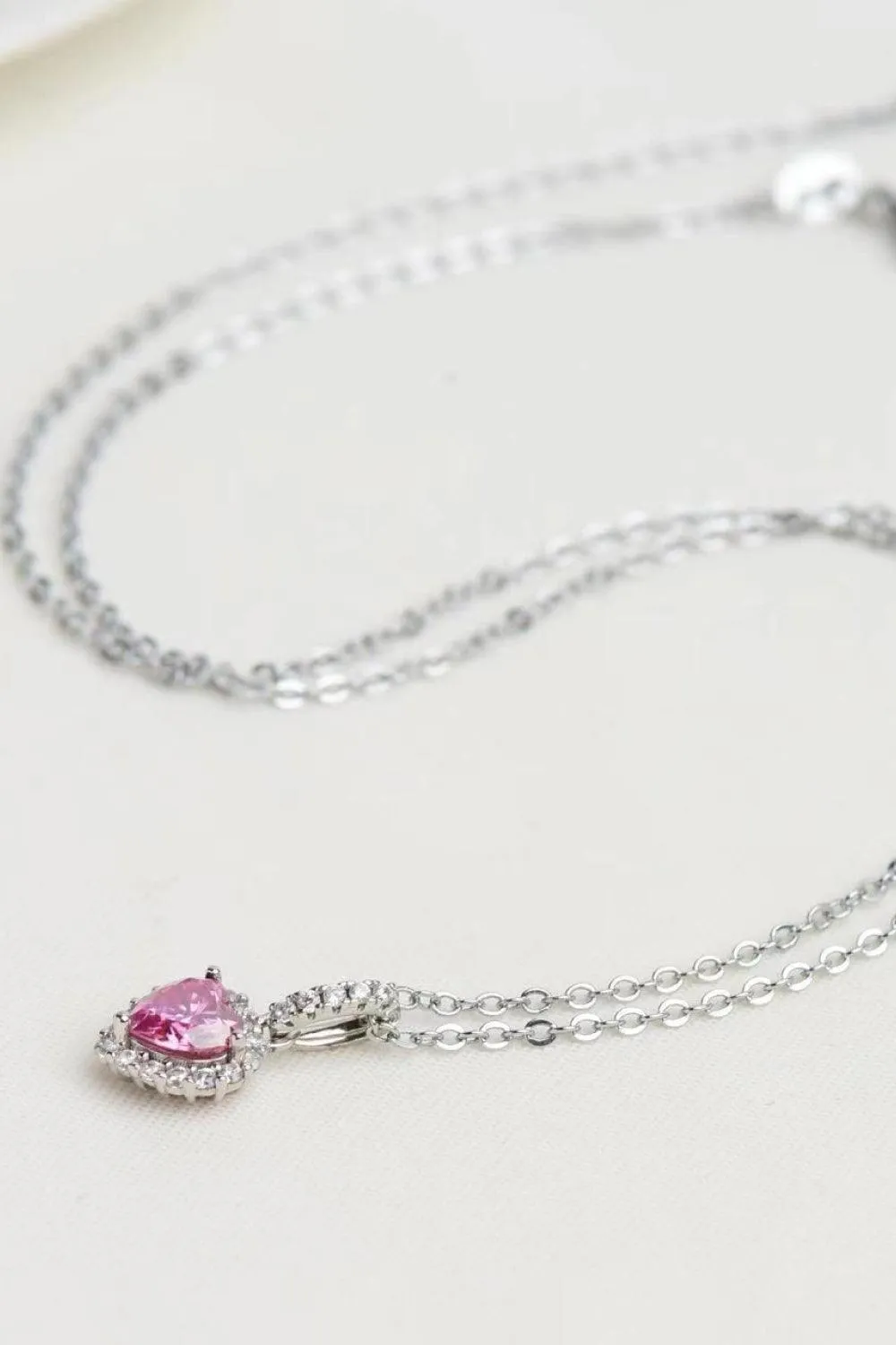 Hazel Blues® | 1 Carat Moissanite Heart Pendant Necklace