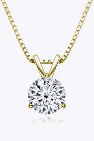 Hazel Blues® | Show Off 1 Carat Moissanite Pendant Necklace