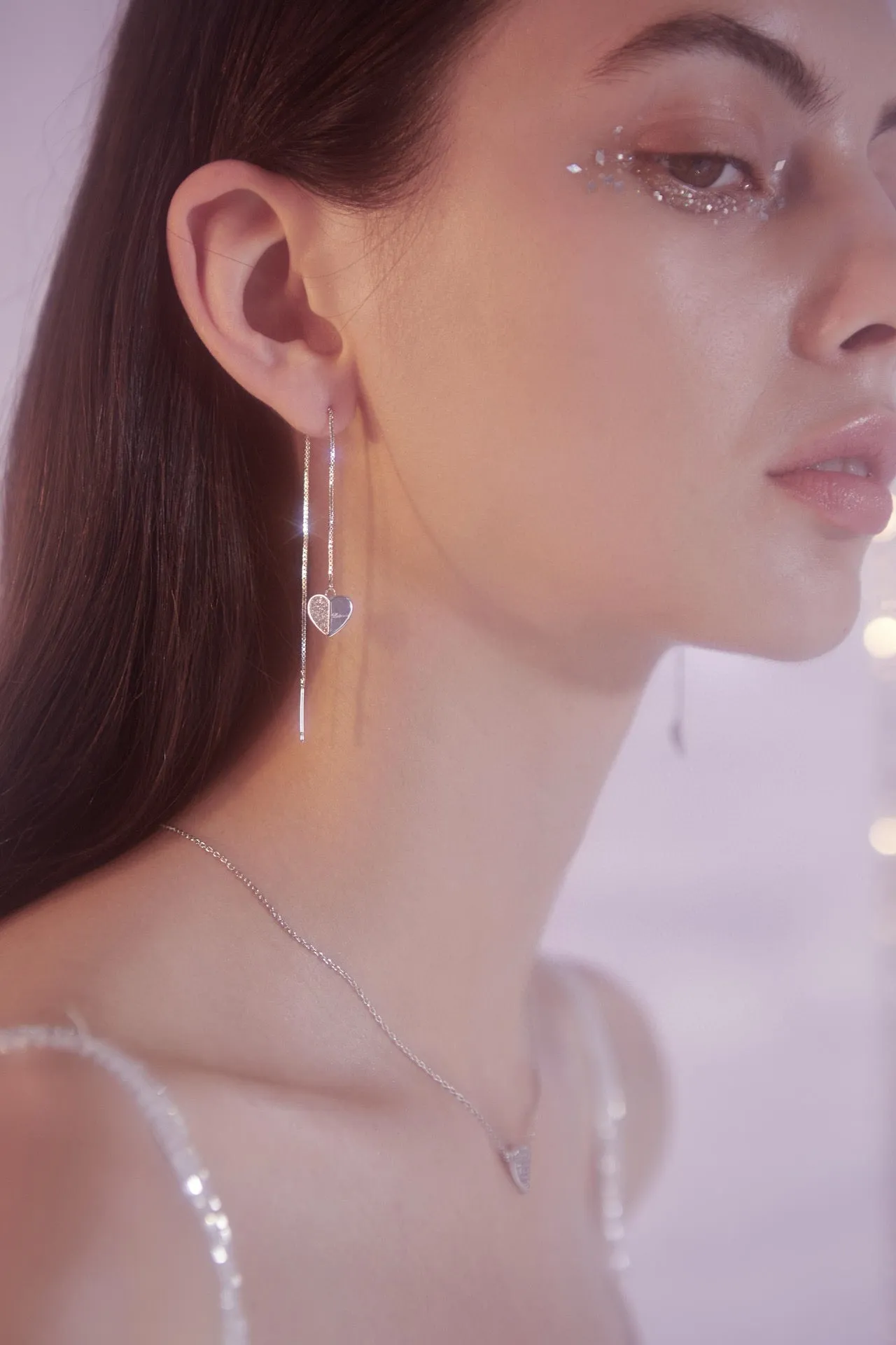 Heart Threader Earring (Single)