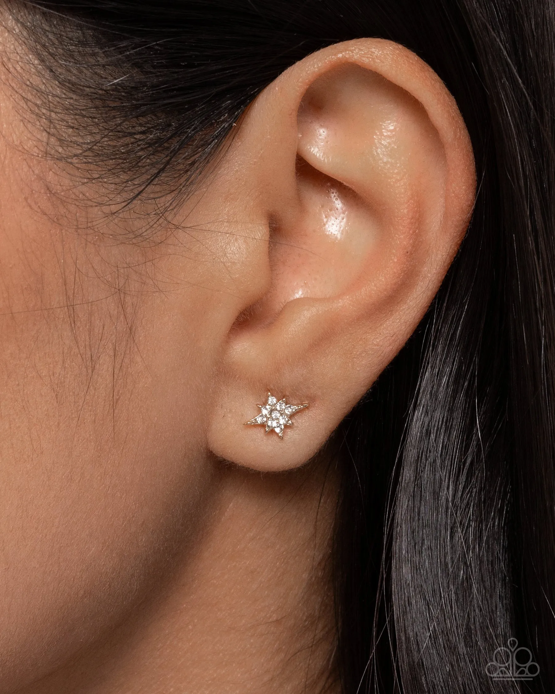 Heaven Struck Gold Ear Cuff Earrings Paparazzi