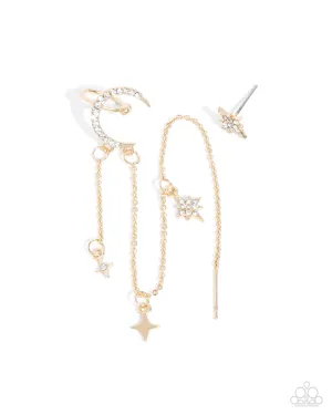 Heaven Struck Gold Ear Cuff Earrings Paparazzi