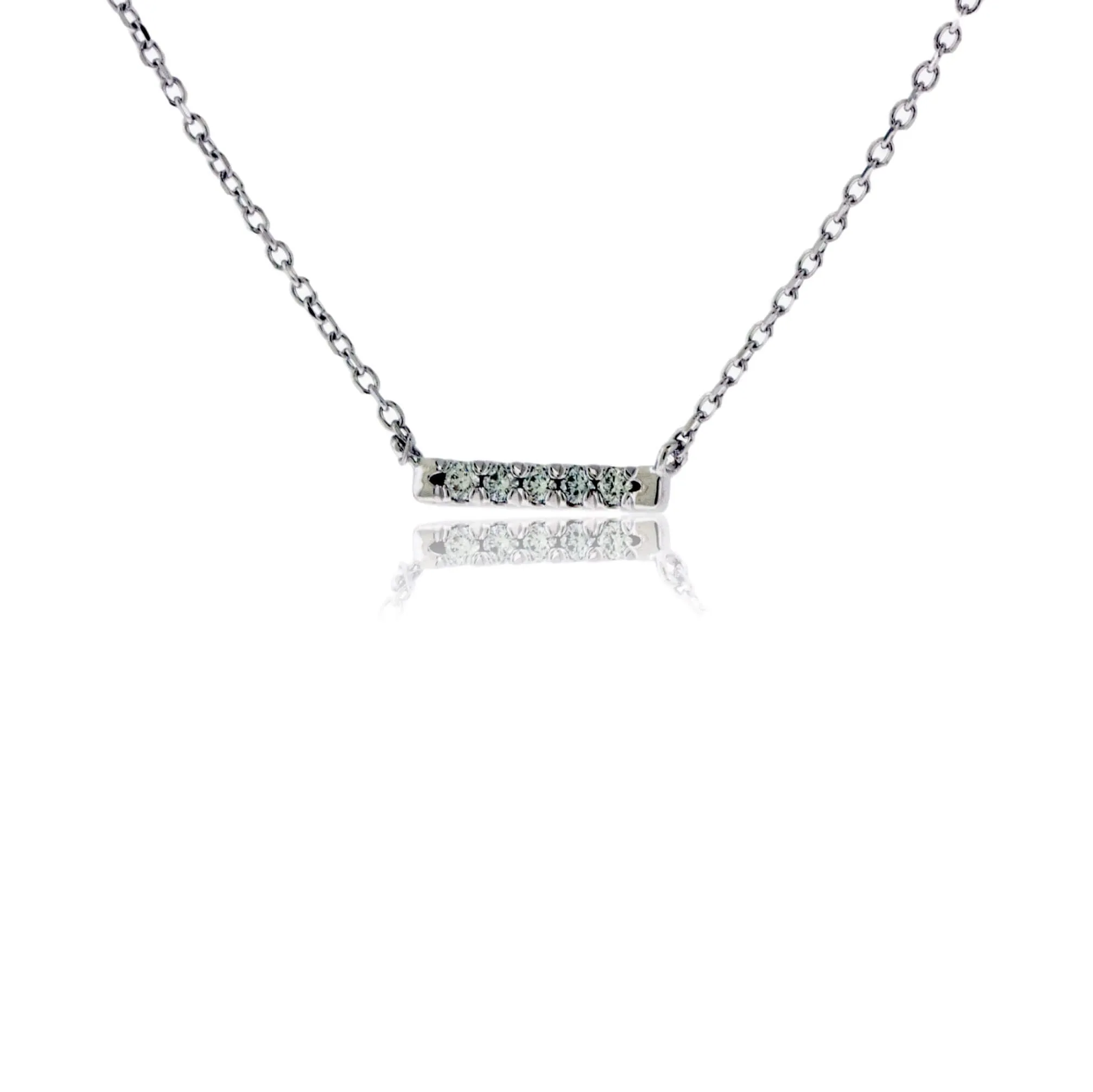Horizontal Diamond Bar Necklace