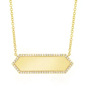 ID Bar Diamond Necklace