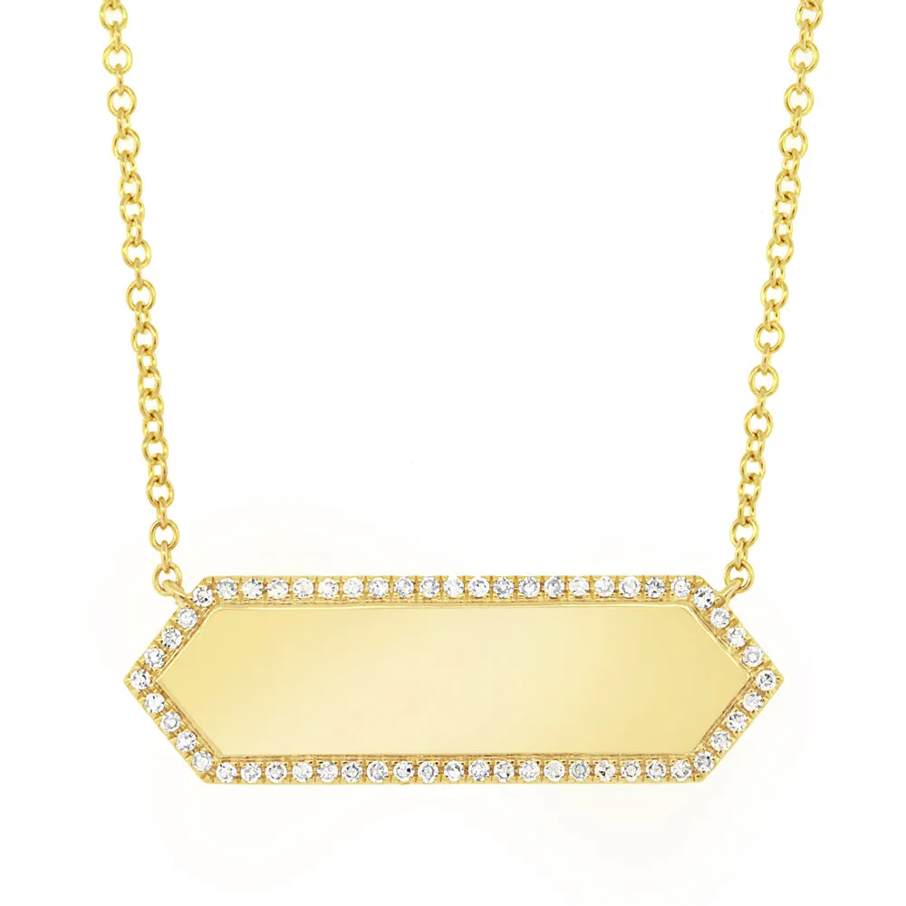 ID Bar Diamond Necklace