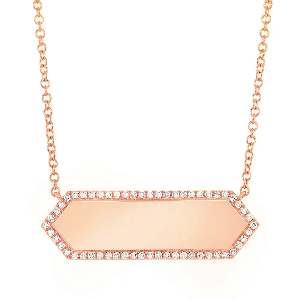 ID Bar Diamond Necklace
