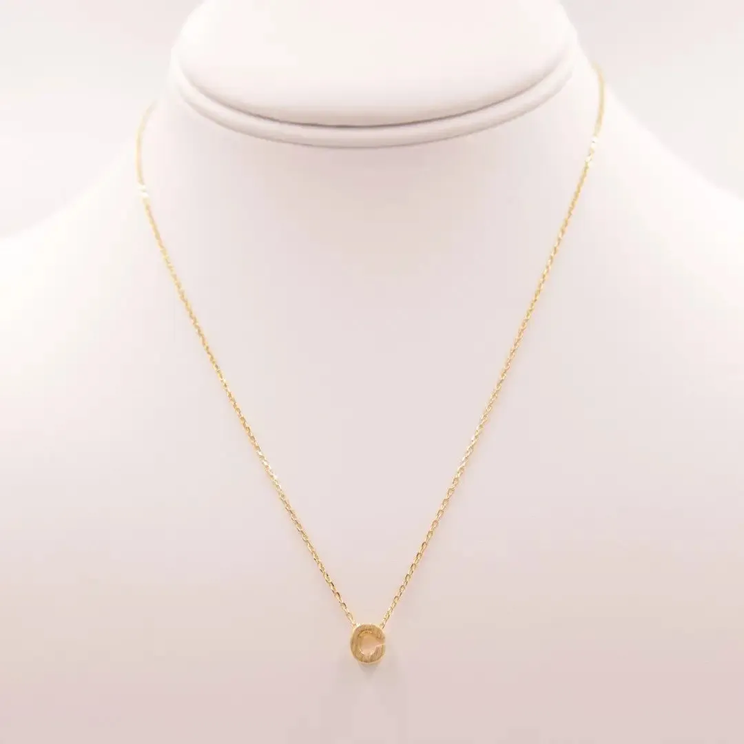 INITIAL C GOLD NECKLACE