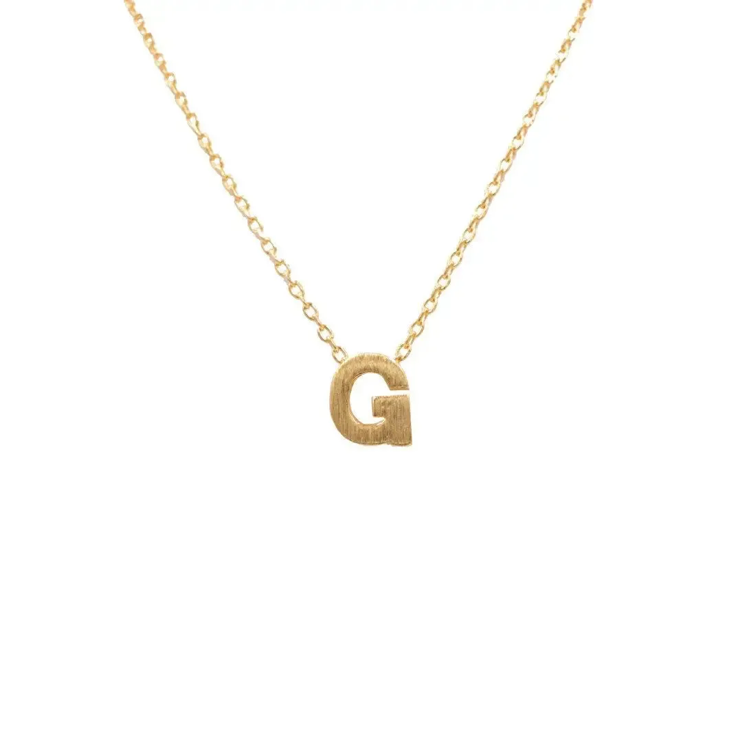 INITIAL G GOLD NECKLACE