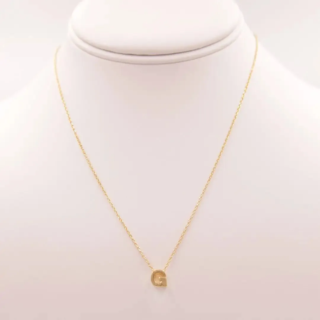 INITIAL G GOLD NECKLACE