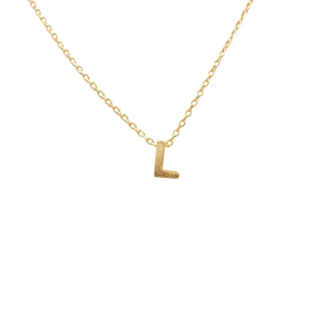 INITIAL L GOLD NECKLACE
