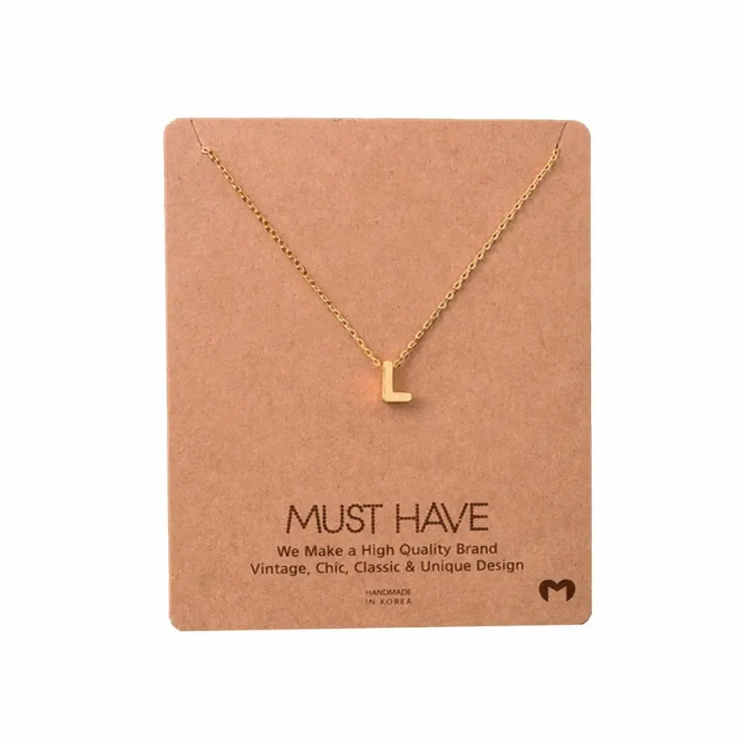 INITIAL L GOLD NECKLACE