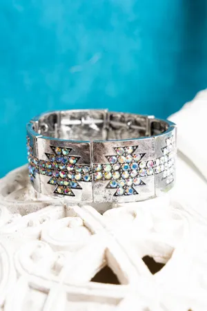 Iridescent Dakota Dazzle Stretch Bracelet