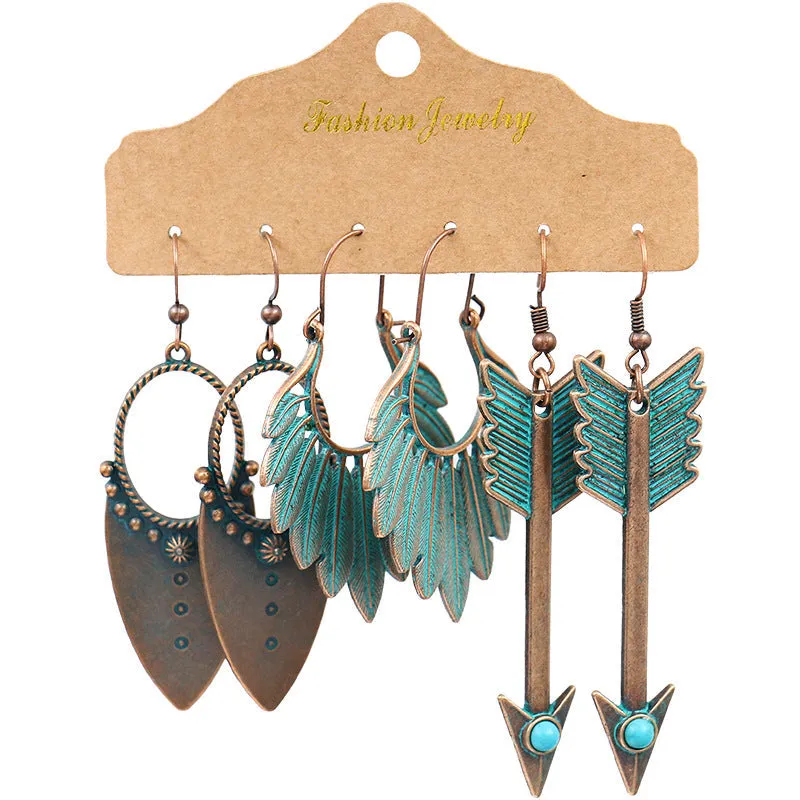 Irregular geometric earrings