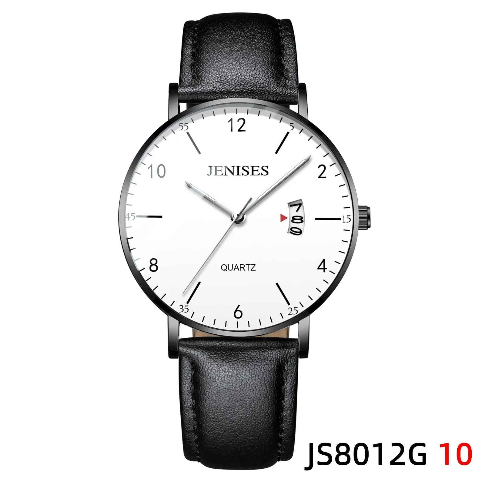 JENISES Fashion Ultra-thin Mens Watches Simple Wristwatch Clock Stainless Ssteel Mesh Belt Quartz Men Watch Calendar Wristwatch