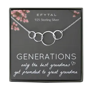 josie four ring necklace • generations, great grandma