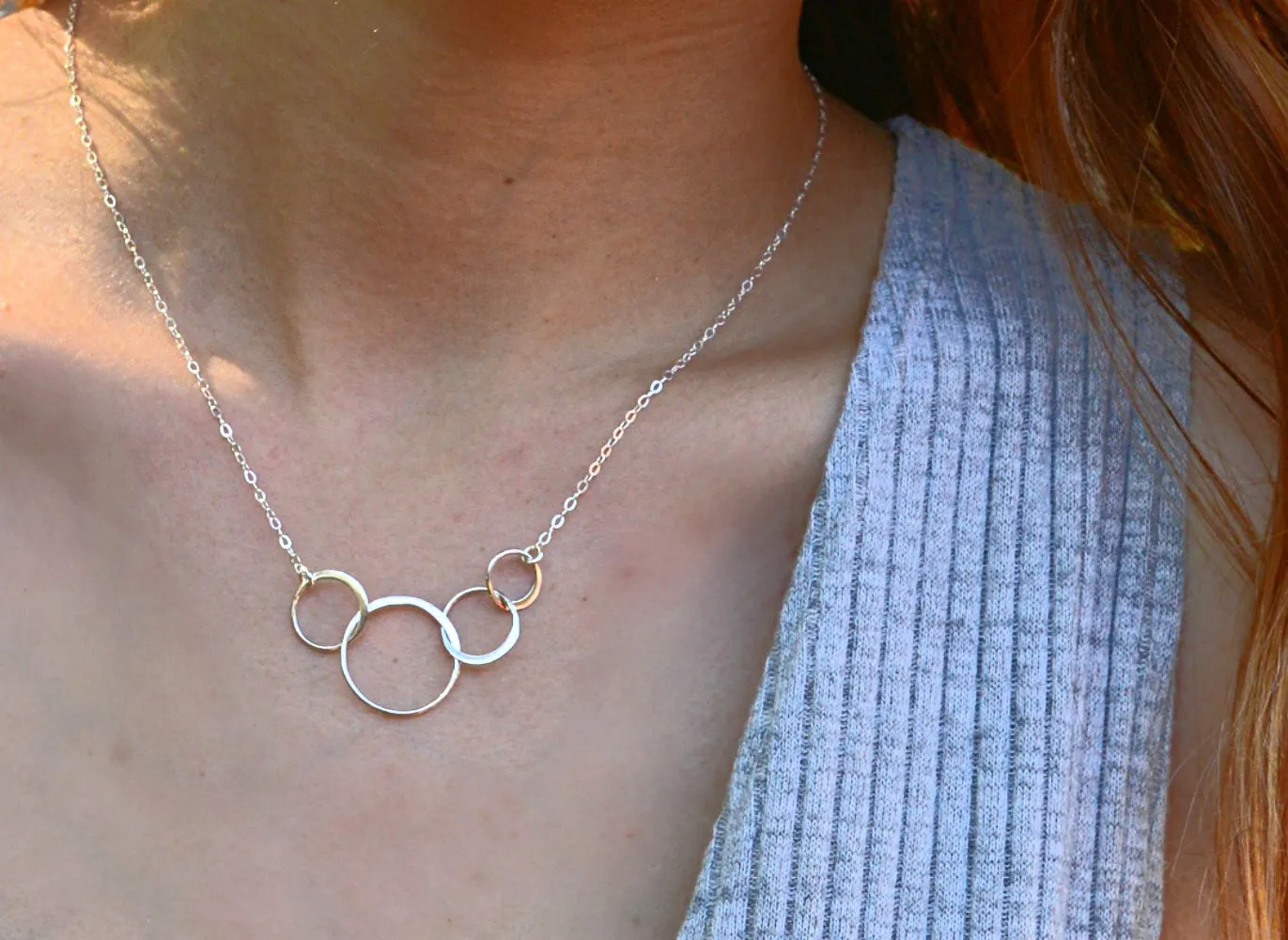 josie four ring necklace • generations, great grandma