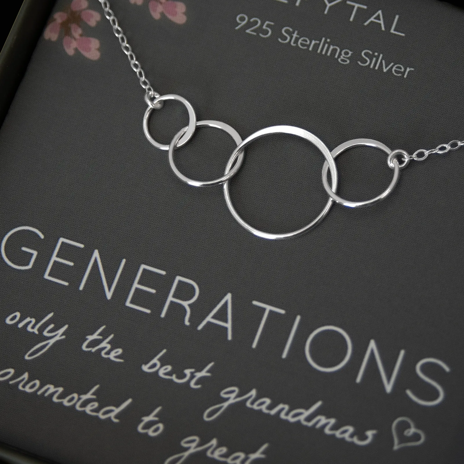 josie four ring necklace • generations, great grandma