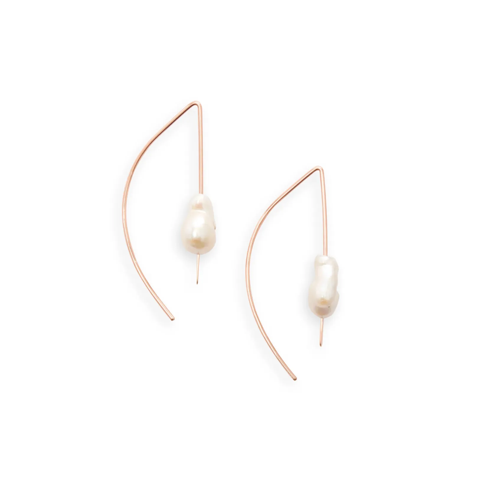 Keshi Pearl Arch Earring