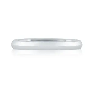 Knife Edge Companion Band in Platinum