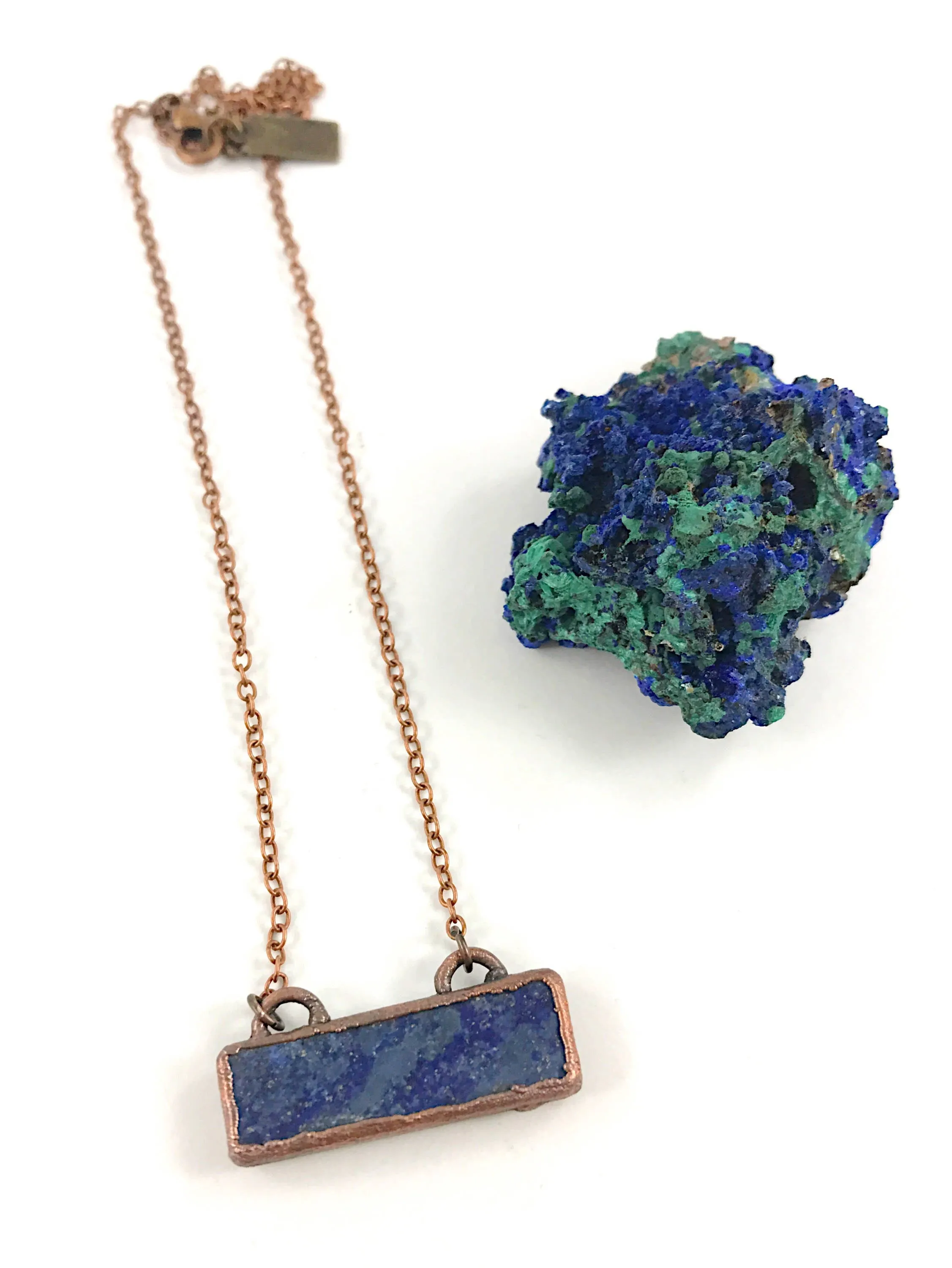 Lapis Lazuli Bar Necklace