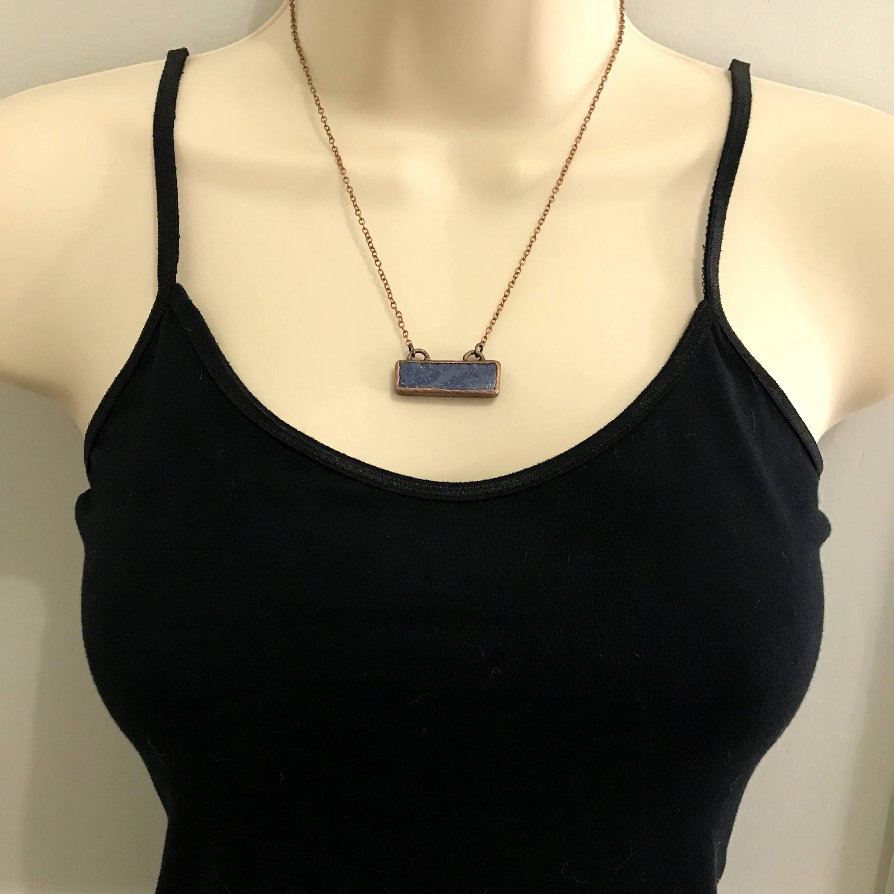 Lapis Lazuli Bar Necklace
