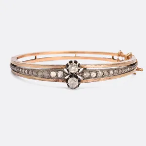 Late Victorian 1.32ct Diamond "Toi et Moi" Bangle
