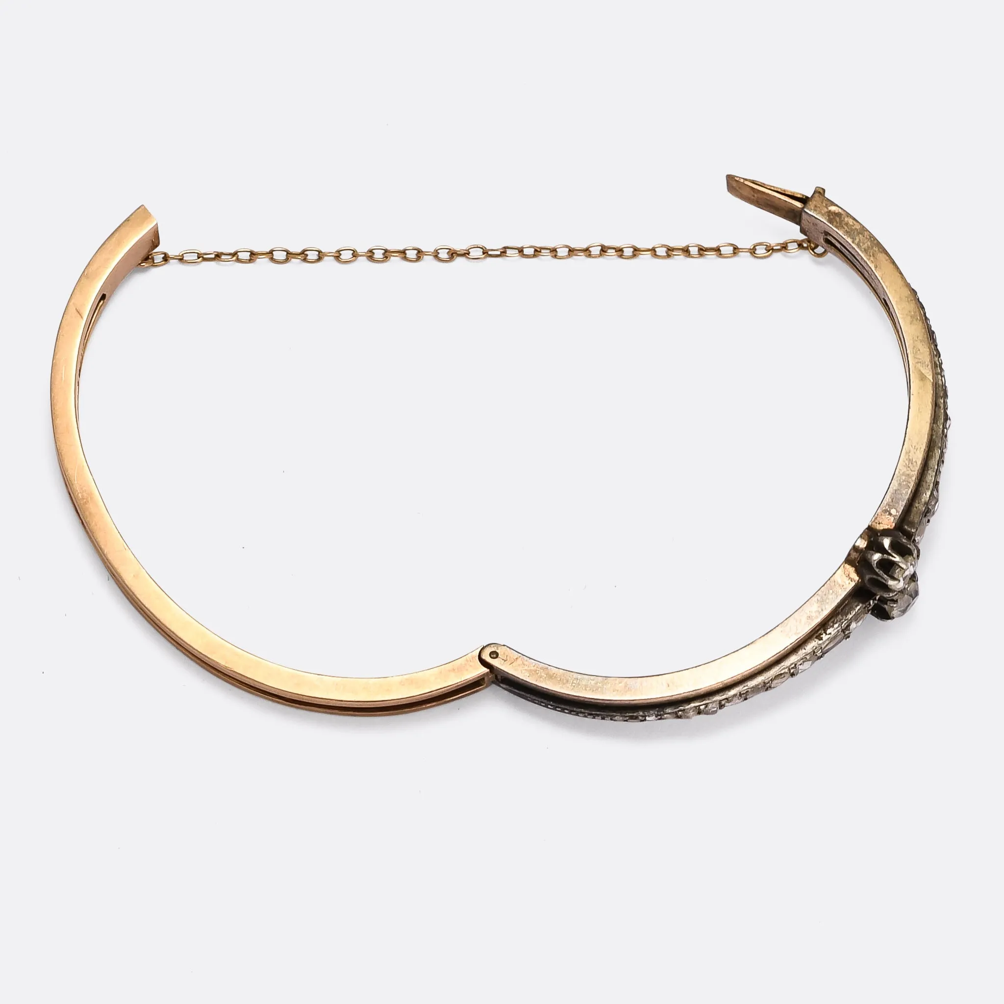 Late Victorian 1.32ct Diamond "Toi et Moi" Bangle