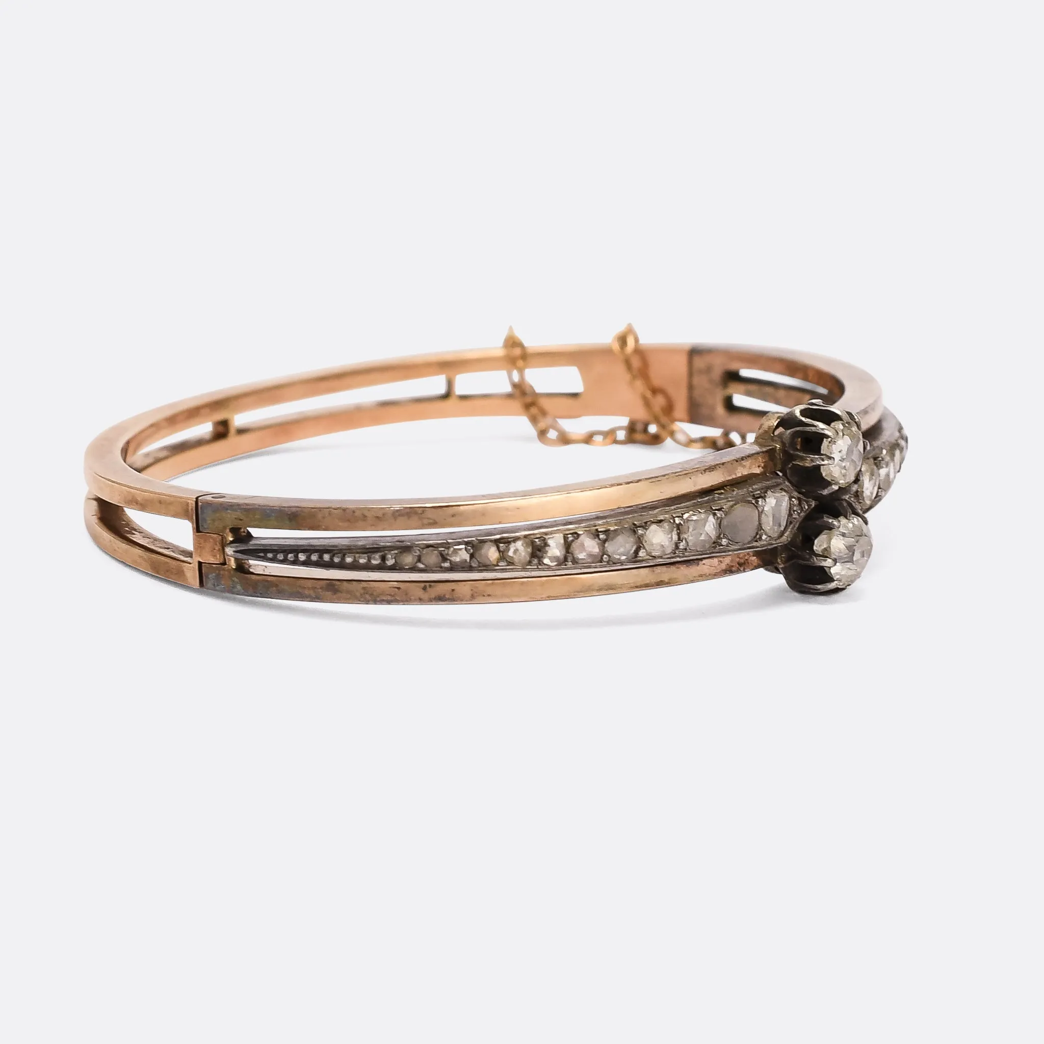 Late Victorian 1.32ct Diamond "Toi et Moi" Bangle