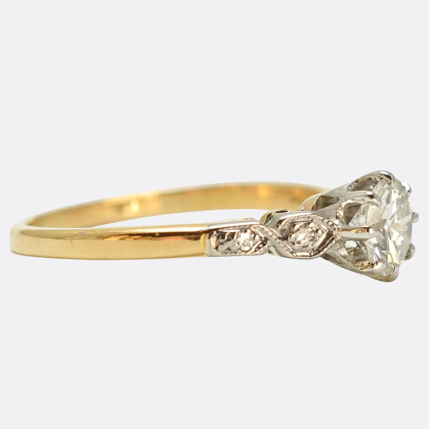Late Victorian Diamond Solitaire Engagement Ring first payment deposit