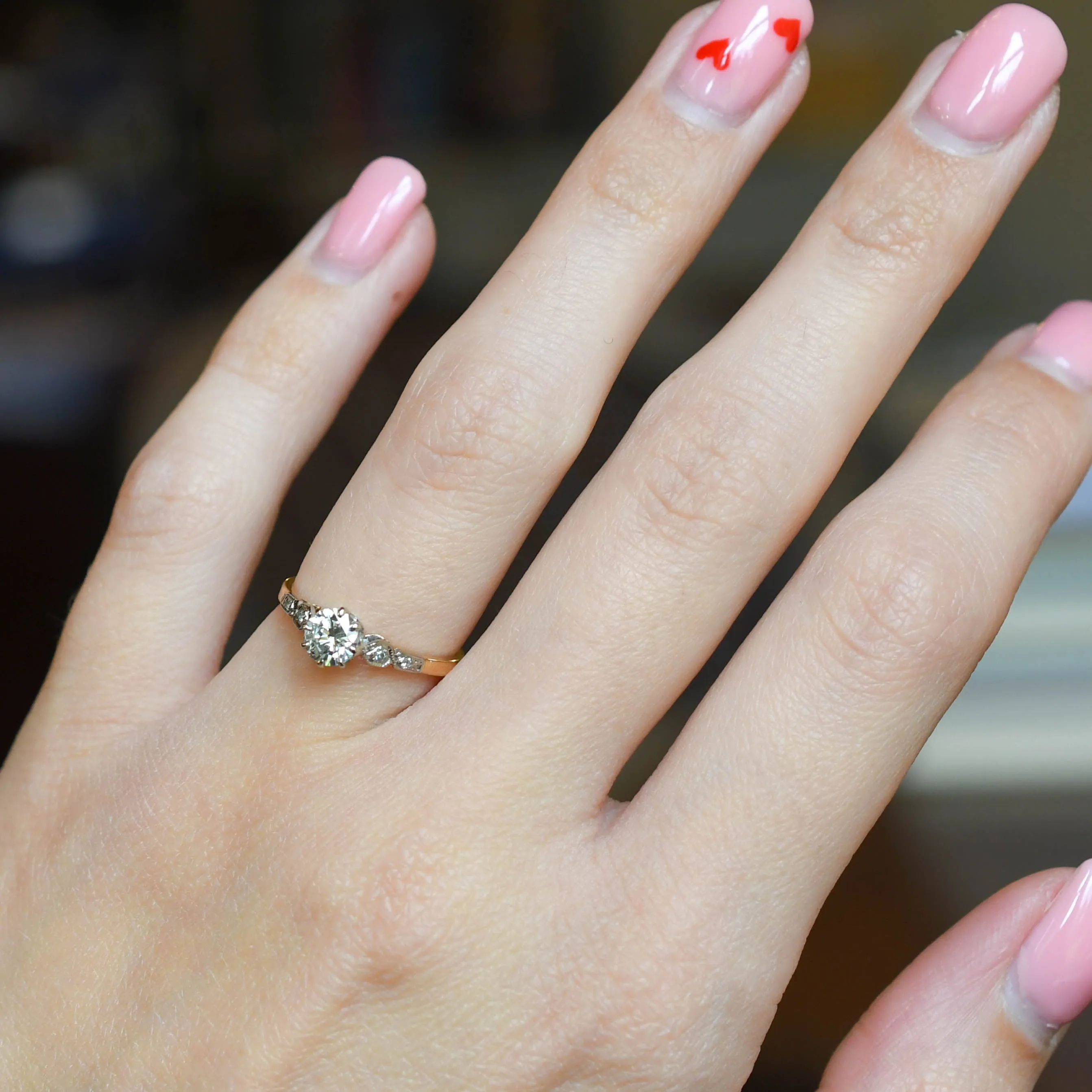 Late Victorian Diamond Solitaire Engagement Ring first payment deposit