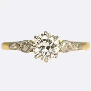 Late Victorian Diamond Solitaire Engagement Ring first payment deposit