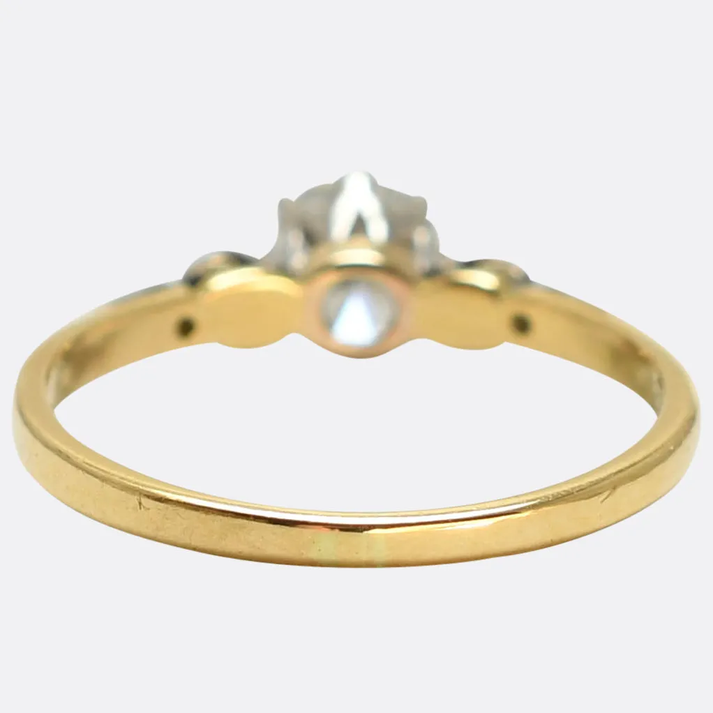 Late Victorian Diamond Solitaire Engagement Ring first payment deposit