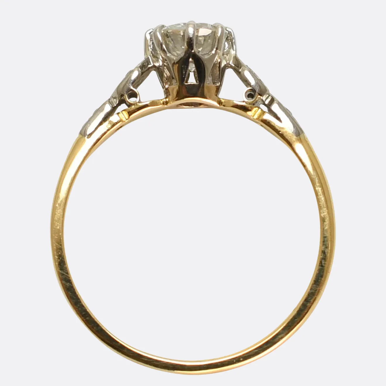 Late Victorian Diamond Solitaire Engagement Ring first payment deposit