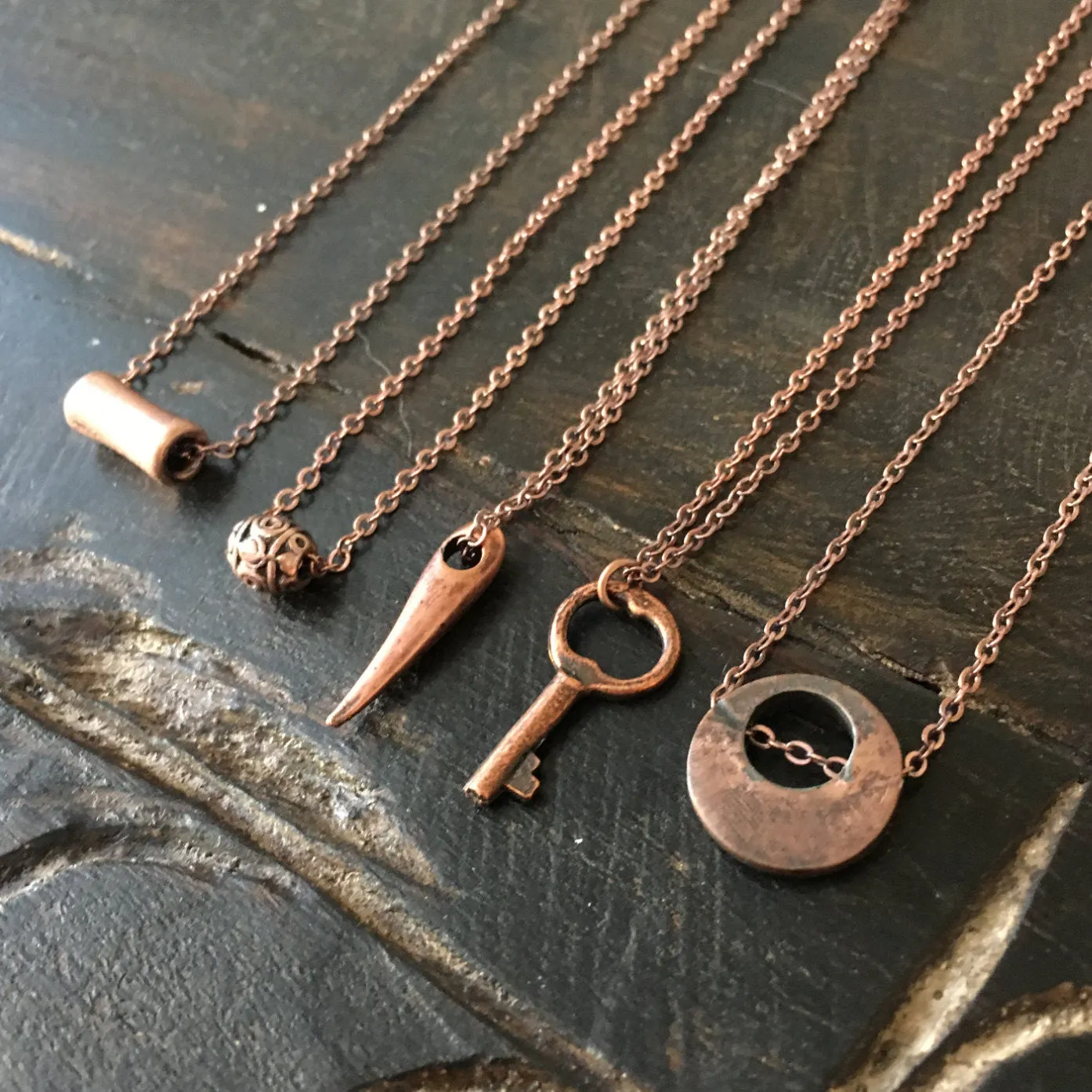 Layered Charm Necklace - Small step.