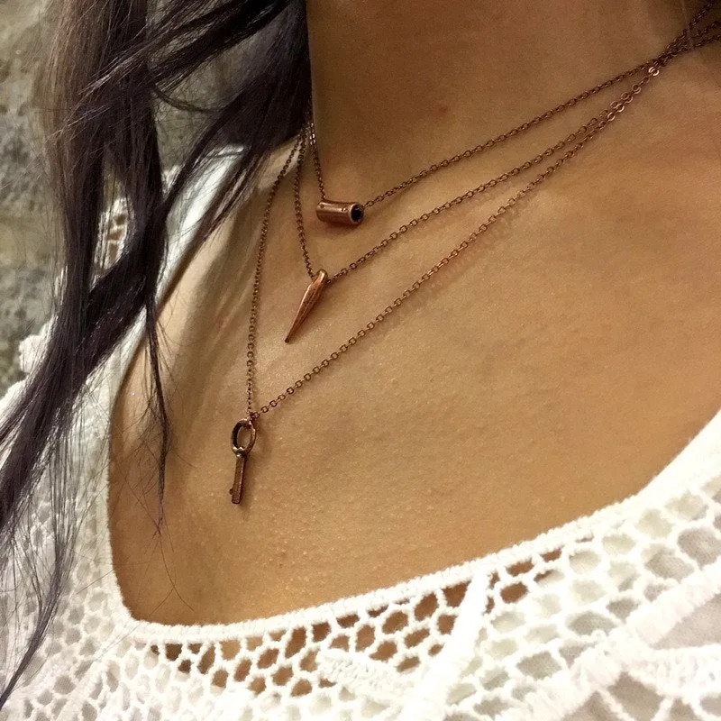 Layered Charm Necklace - Small step.