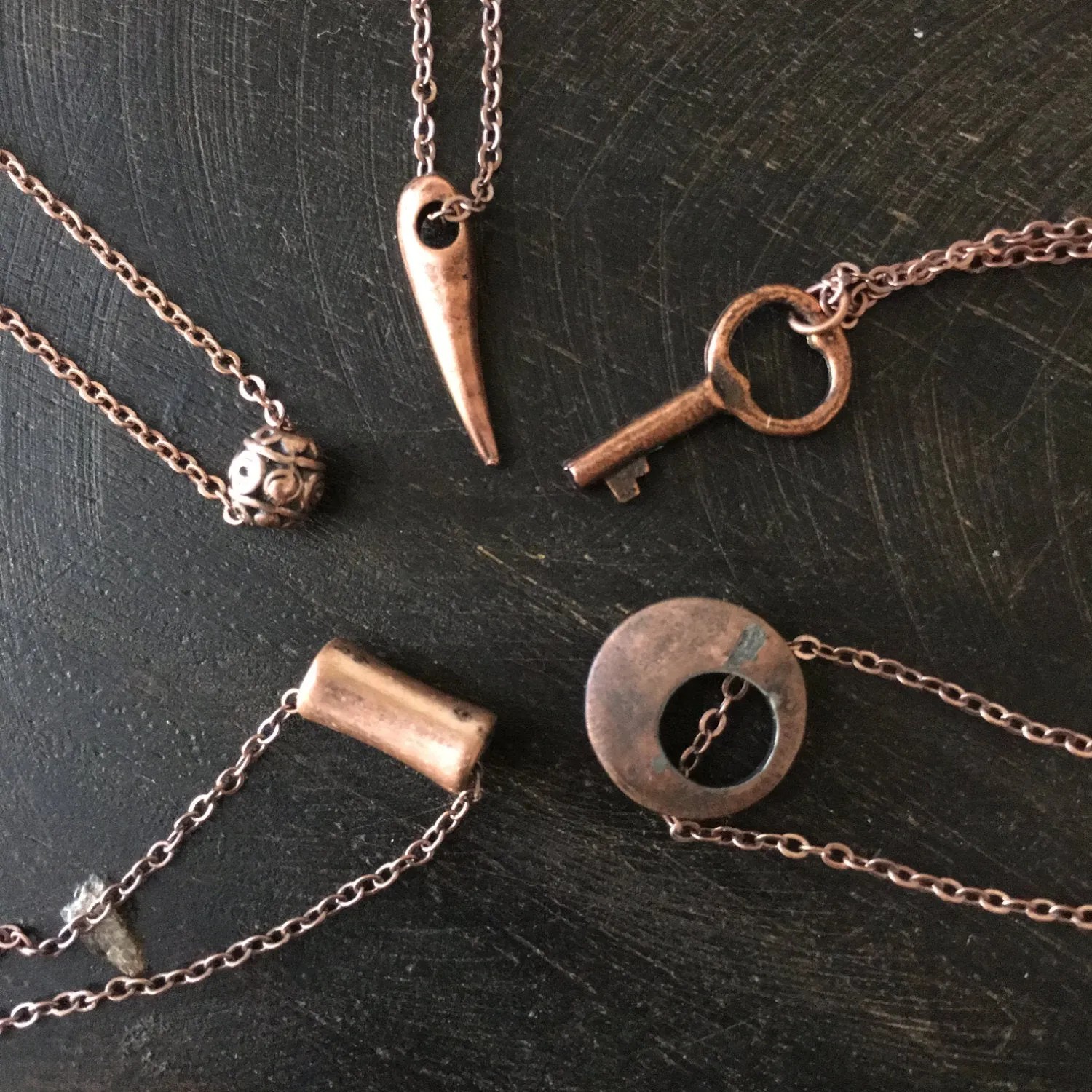 Layered Charm Necklace - Small step.
